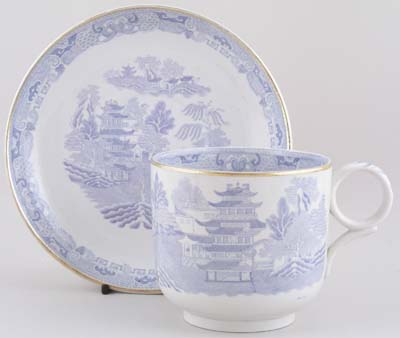 Cup and Saucer jumbo c1880